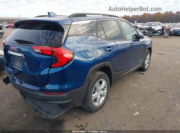 3GKALMEV7ML386596 2021 GMC TERRAIN Blue Trasero derecho