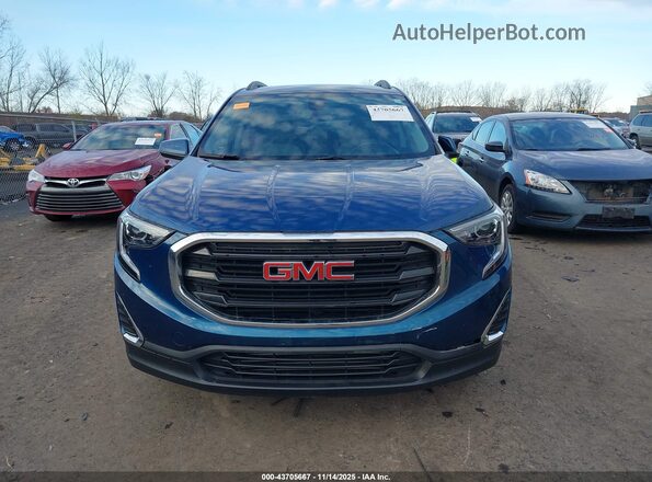 3GKALMEV7ML386596 2021 GMC TERRAIN Blue Vista del cuadro de instrumentos