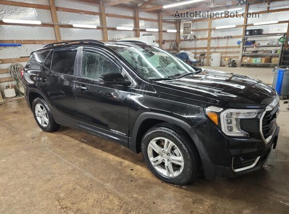3GKALMEV7NL292011 2022 GMC TERRAIN Черный Передняя правая четверть