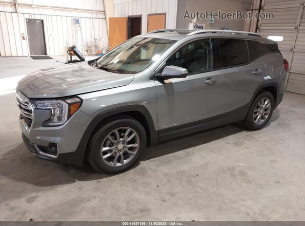 3GKALPEG0PL225675 2023 GMC TERRAIN Silver Առջևի ձախ երեք քառորդ տեսարան