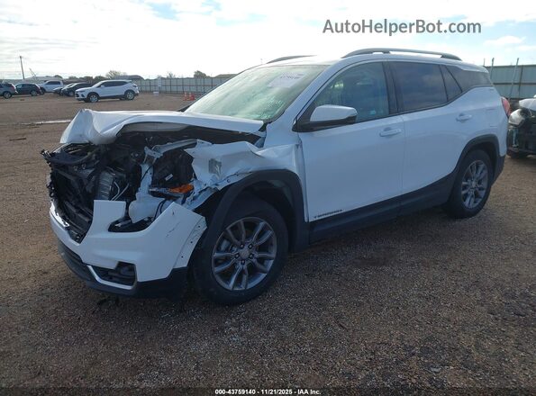 3GKALPEG6PL199342 2023 GMC TERRAIN White წინა მარცხენა ხედი სამი მეოთხედიდან