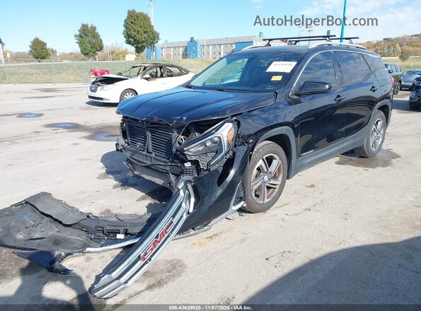 3GKALPEV2KL334906 2019 GMC TERRAIN Black Առջևի ձախ երեք քառորդ տեսարան