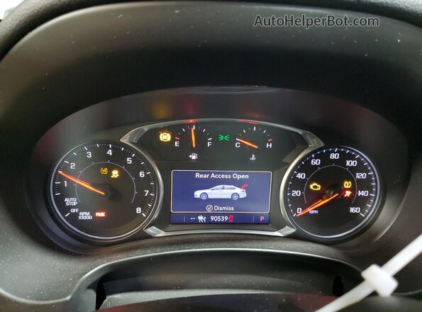 3GKALPEXXLL246446 2020 GMC TERRAIN Серебряный Вид щитка приборов