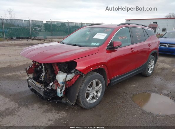 3GKALTEV5NL124264 2022 GMC TERRAIN Red Vista tres cuartos delantera izquierda