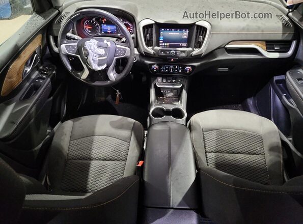 3GKALTEV7LL207921 2020 GMC TERRAIN Blue Widok deski rozdzielczej