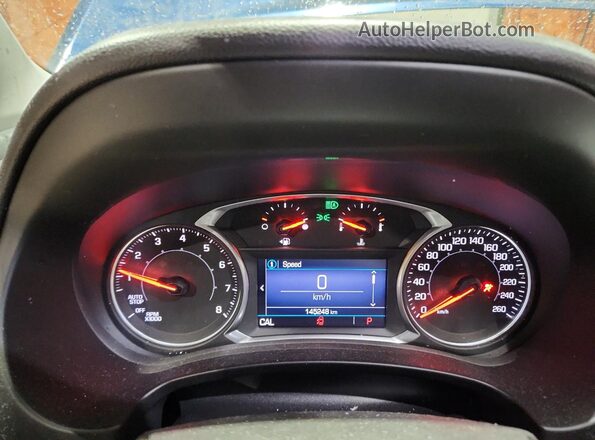 3GKALTEV7LL207921 2020 GMC TERRAIN Blue Widok zestawu wskaźników