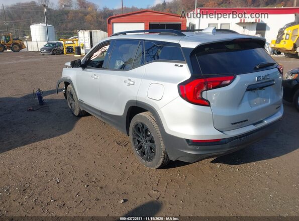 3GKALTEVXML319226 2021 GMC TERRAIN Silver Trasero izquierdo