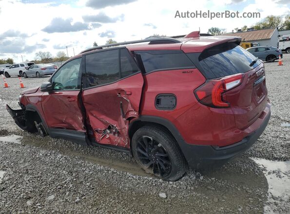 3GKALVEG3PL135893 2023 GMC TERRAIN Burgundy Tył lewy