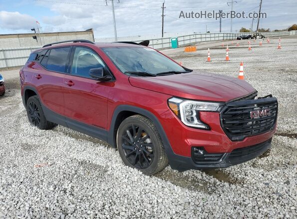 3GKALVEG3PL135893 2023 GMC TERRAIN Burgundy Przód prawy
