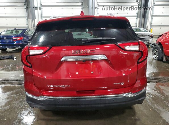 3GKALVEV2NL106316 2022 GMC TERRAIN Red Widok z tyłu
