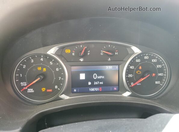 3GKALXEX9LL186918 2020 GMC TERRAIN White Vista del cuadro de instrumentos