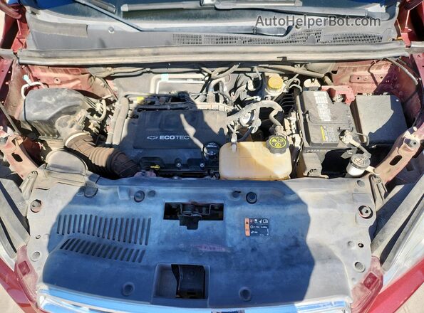 3GNCJLSB9GL276949 2016 CHEVROLET TRAX Бордовый Вид подкапотного пространства