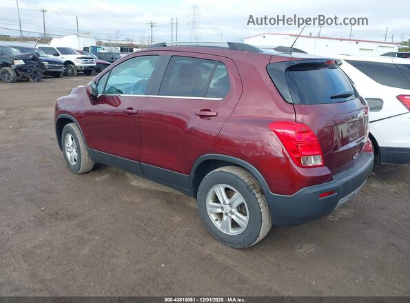 3GNCJPSB1GL258937 2016 CHEVROLET TRAX Maroon უკანა მარცხენა