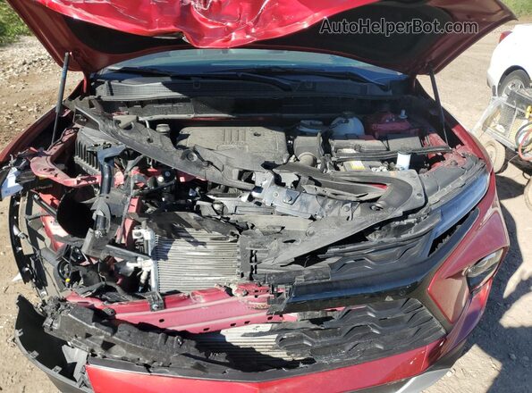 3GNKBHR42SS105875 2025 CHEVROLET BLAZER Red ძრავის განყოფილების ხედი