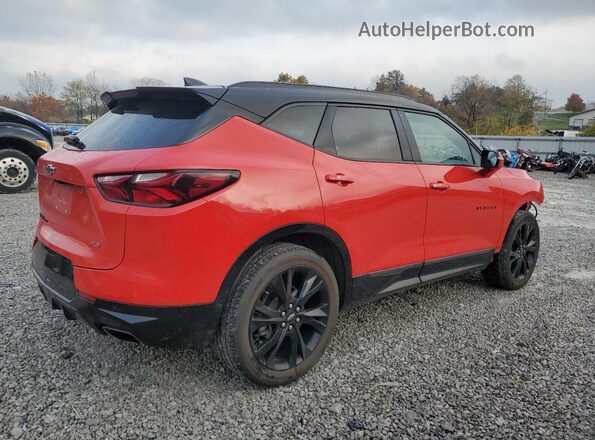 3GNKBKRS9NS143653 2022 CHEVROLET BLAZER Красный Задняя правая четверть