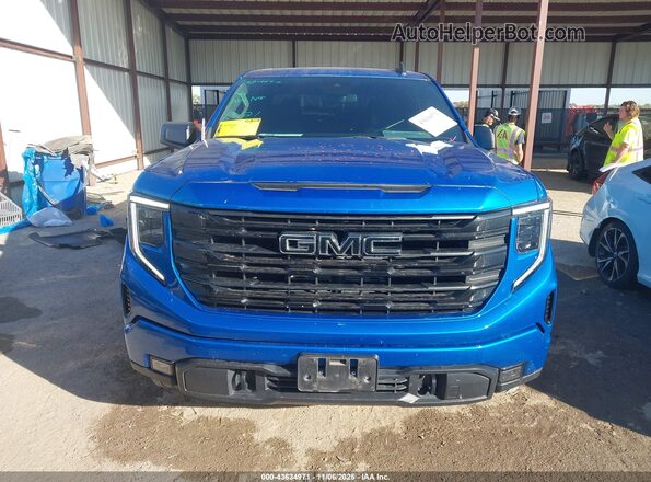 3GTPHCEK5NG601104 2022 GMC SIERRA Blue Вид щитка приладів