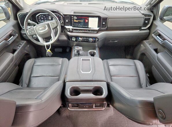 3GTPHDED3NG649157 2022 GMC SIERRA Blue Widok deski rozdzielczej
