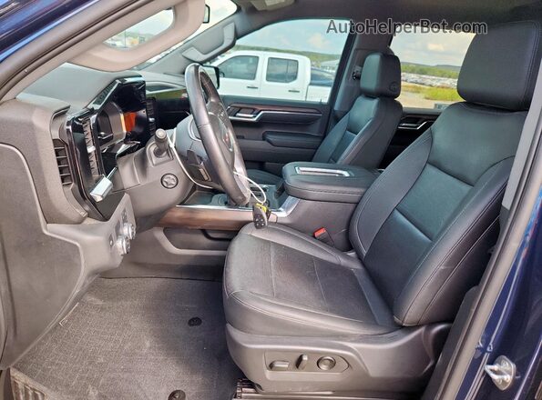 3GTPHDED3NG649157 2022 GMC SIERRA Blue Widok wnętrza z przodu