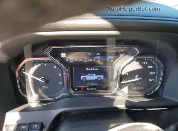 3GTU9FET2NG176614 2022 GMC SIERRA Черный Вид щитка приборов