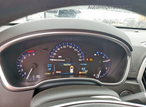 3GYFNCE3XGS562811 2016 CADILLAC SRX Black Вид щитка приладів