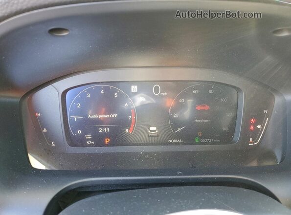 3HDSA1H36SM702008 2025 ACURA ADX Silver Instrument cluster view