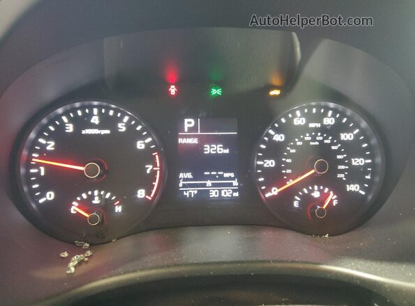 3KPA24AD2LE357036 2020 KIA RIO Синий Вид щитка приборов
