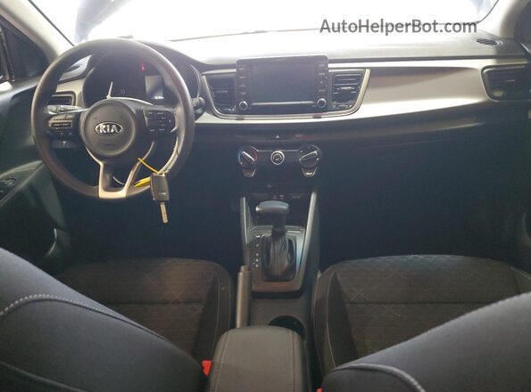 3KPA24AD2LE357036 2020 KIA RIO Синий Вид панели приборов