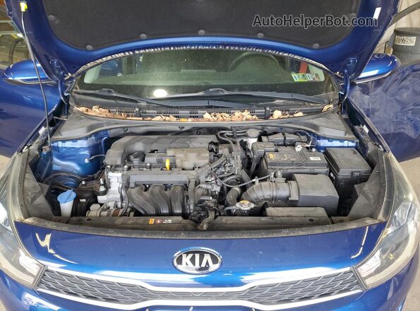 3KPA24AD2LE357036 2020 KIA RIO Синий Вид задней части салона