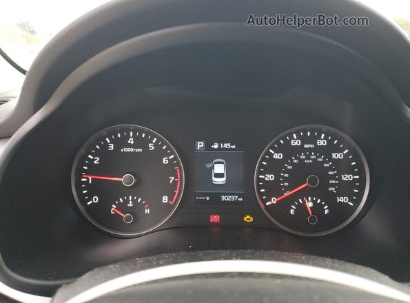 3KPA24AD7LE336635 2020 KIA RIO Silver Вид щитка приладів