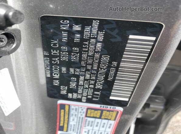 3KPA24AD7NE481080 2022 KIA RIO Silver Widok komory silnika