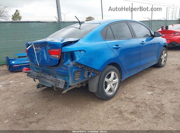 3KPA24AD8NE476969 2022 KIA RIO Blue Tył prawy