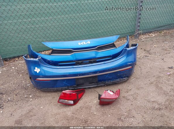 3KPA24AD8NE476969 2022 KIA RIO Blue Widok zestawu wskaźników