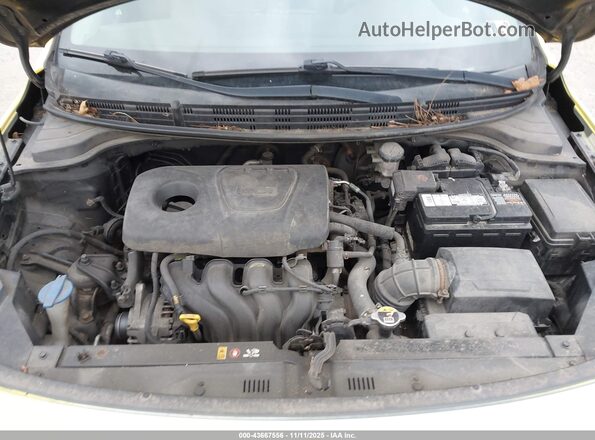 3KPA25AB2KE179485 2019 KIA RIO 5-DOOR Yellow Widok z tyłu