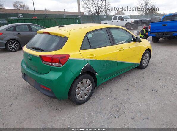3KPA25AB2KE179485 2019 KIA RIO 5-DOOR Yellow Tył prawy