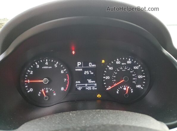 3KPA25AD0LE306463 2020 KIA RIO Silver Սարքավորումների վահանակի տեսք