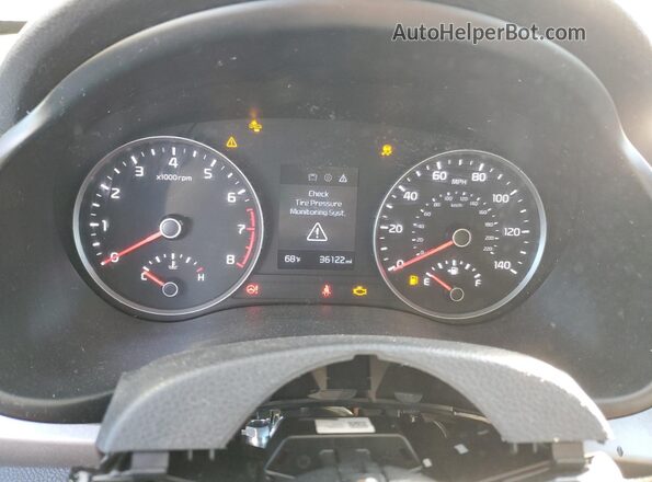 3KPA25AD7LE290178 2020 KIA RIO Blue Instrument cluster view