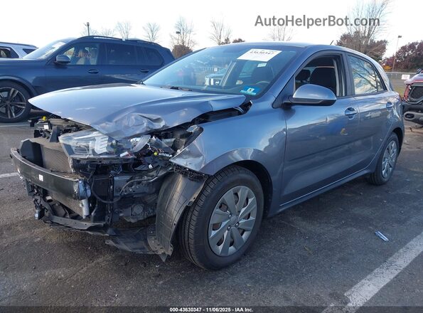 3KPA25AD8LE316559 2020 KIA RIO 5-DOOR Gray Առջևի ձախ երեք քառորդ տեսարան