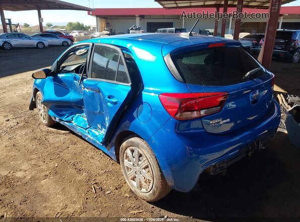 3KPA25AD8ME368002 2021 KIA RIO 5-DOOR Blue Հետևի ձախ