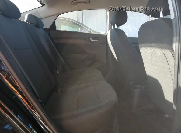 3KPC24A60ME128950 2021 HYUNDAI ACCENT Black უკანა სავარძლების ხედი