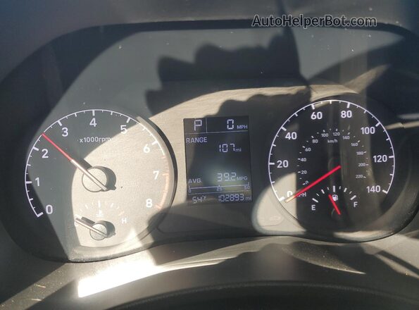 3KPC24A60ME128950 2021 HYUNDAI ACCENT Black ხელსაწყოთა პანელის ხედი