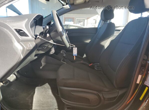 3KPC24A60ME128950 2021 HYUNDAI ACCENT Black წინა სალონის ხედი