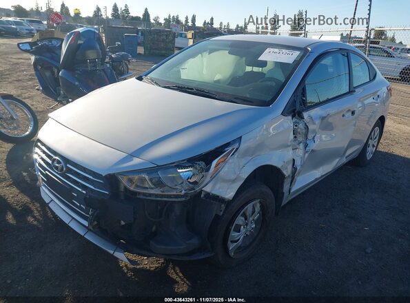 3KPC24A60ME144629 2021 HYUNDAI ACCENT Silver Przód lewy