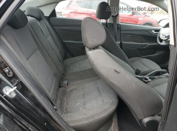 3KPC24A61ME142422 2021 HYUNDAI ACCENT Black Widok tylnych siedzeń