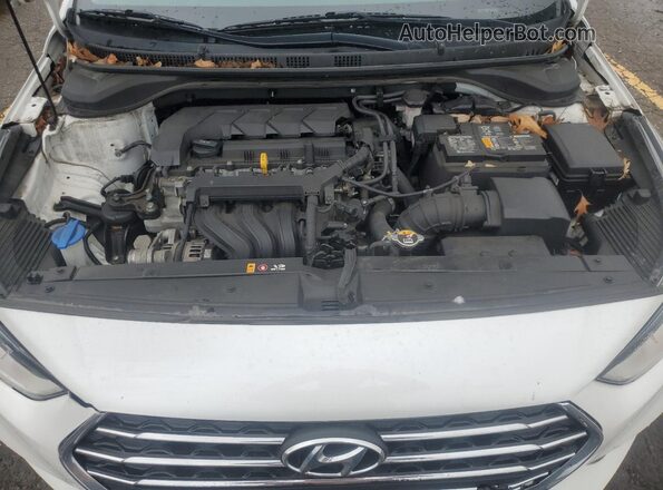 3KPC24A61ME146390 2021 HYUNDAI ACCENT White Rear interior view
