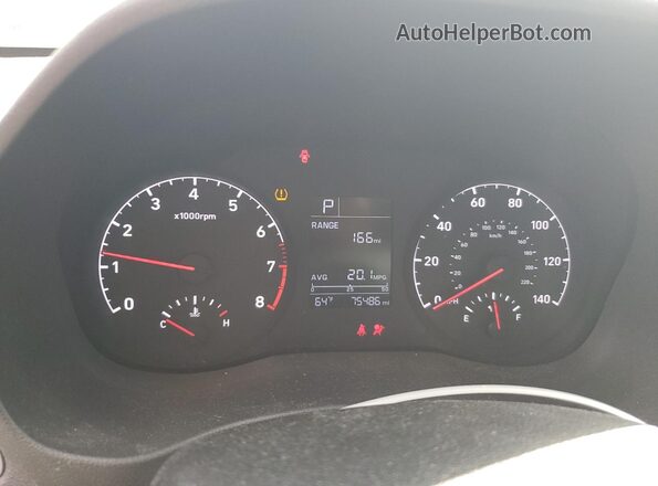 3KPC24A64LE106917 2020 HYUNDAI ACCENT Silver ხელსაწყოთა პანელის ხედი