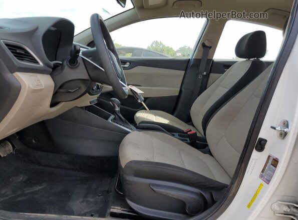 3KPC24A65ME135750 2021 HYUNDAI ACCENT White წინა სალონის ხედი