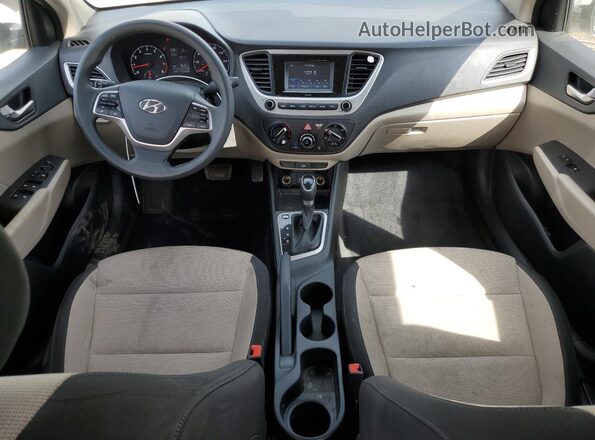 3KPC24A65ME135750 2021 HYUNDAI ACCENT White წინა პანელის ხედი