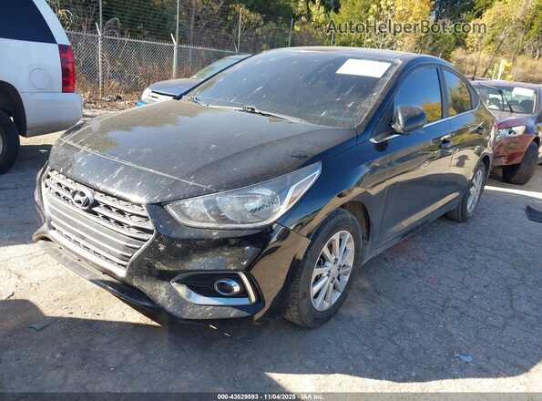 3KPC24A66ME137426 2021 HYUNDAI ACCENT Black წინა მარცხენა ხედი სამი მეოთხედიდან