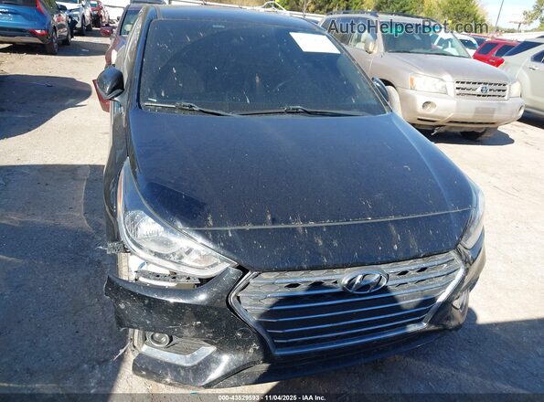 3KPC24A66ME137426 2021 HYUNDAI ACCENT Black უკანა სალონის ხედი