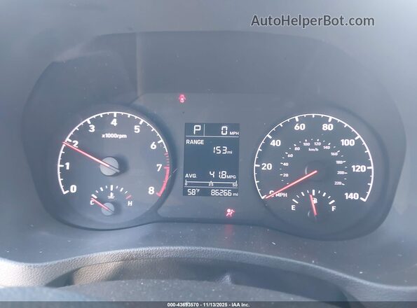 3KPC24A66NE180522 2022 HYUNDAI ACCENT Белый Вид задних сидений